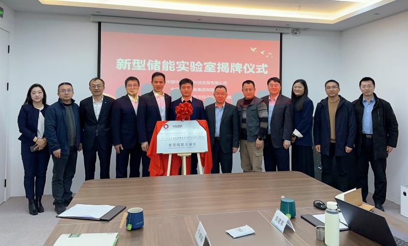 裝備集團(tuán)與中材海外、合肥工業(yè)大學(xué)共建新型儲(chǔ)能實(shí)驗(yàn)室在滬揭牌
